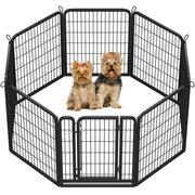 Yaheetech Yaheetech 8 Panel Foldable Metal Dog Pen Exercise Fence for Pets Yaheetech 8 Panel Foldable Metal Dog Pen For Pets