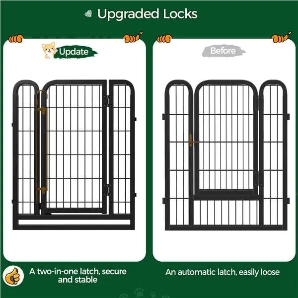 Yaheetech Yaheetech 8 Panel Foldable Metal Dog Pen Exercise Fence for Pets Yaheetech 8 Panel Foldable Metal Dog Pen For Pets