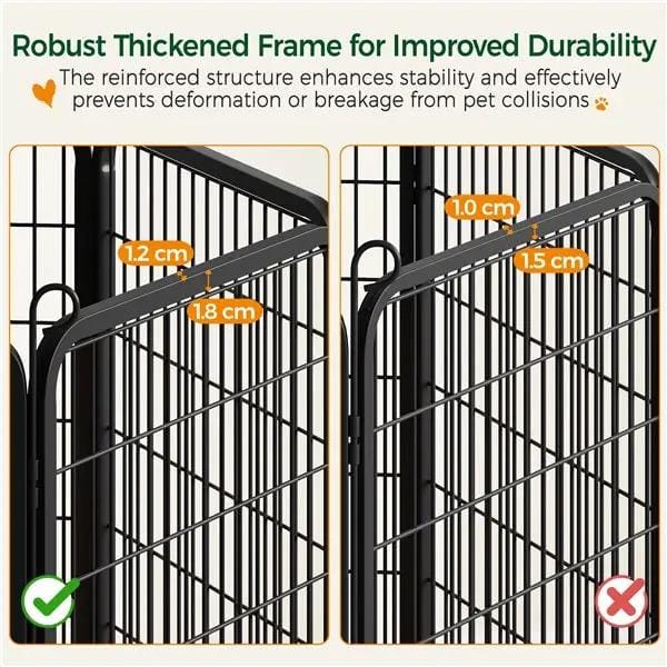 Yaheetech Yaheetech 16 Panel Steel Dog Playpen Outdoor Indoor Enclosure With Gate Yaheetech 16 Panel Steel Dog Playpen With Gate