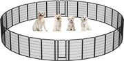 24 Panels 120CM Tall Dog Playpen Panels Pet Playpen Dog Pen Pet Fence by Yaheetech