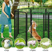 24 Panels 120CM Tall Dog Playpen Panels Pet Playpen Dog Pen Pet Fence by Yaheetech