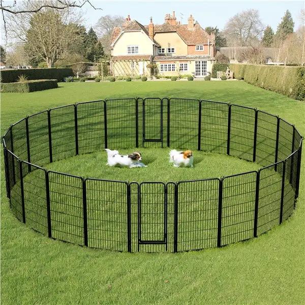 24 Panels 120CM Tall Dog Playpen Panels Pet Playpen Dog Pen Pet Fence by Yaheetech