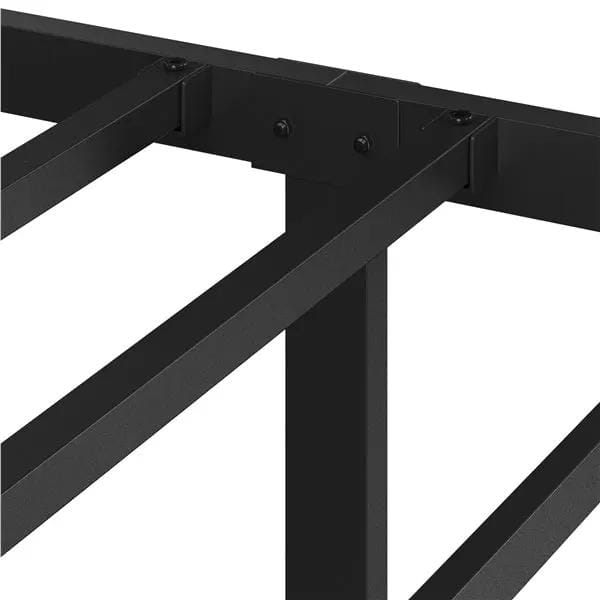 Yaheetech Vintage Iron Platform Bed Frame With High Headboard And Footboard Vintage Iron Platform Bed Frame with High Headboard