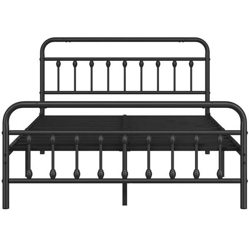 Yaheetech Queen Size Vintage Iron Platform Bed with High Headboard and Footboard Queen Size Vintage Iron Platform Bed with High Headboard and Footboard