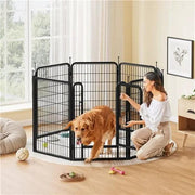 Yaheetech Yaheetech Foldable Metal Dog Playpen With Door Fence Panels Yaheetech Foldable Metal Dog Playpen With Door Fence