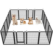 Yaheetech Yaheetech 16 Piece Heavy Duty Foldable Metal Dog Playpen With Door Yaheetech Foldable Metal Dog Playpen With Door
