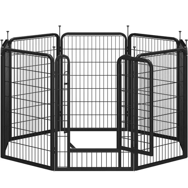Yaheetech Yaheetech Foldable Metal Dog Playpen With Door Fence Panels Yaheetech Foldable Metal Dog Playpen With Door Fence