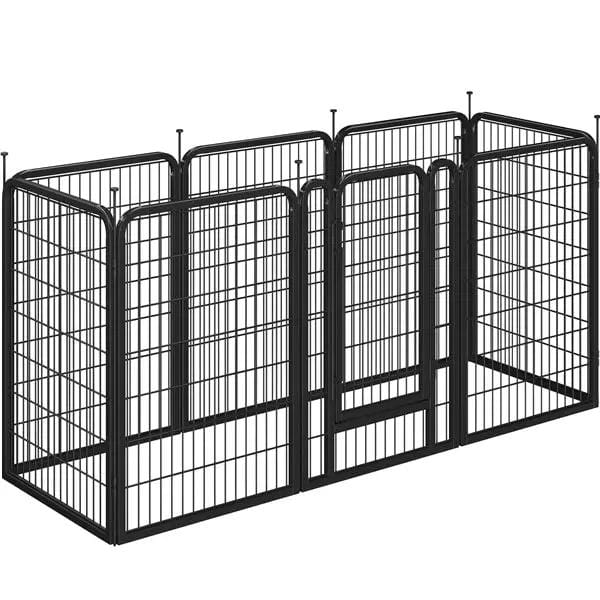 Yaheetech Yaheetech Foldable Metal Dog Playpen With Door Fence Panels Yaheetech Foldable Metal Dog Playpen With Door Fence