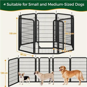 Yaheetech Yaheetech Foldable Metal Dog Playpen With Door Fence Panels Yaheetech Foldable Metal Dog Playpen With Door Fence