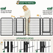 Yaheetech Yaheetech 16 Piece Heavy Duty Foldable Metal Dog Playpen With Door Yaheetech Foldable Metal Dog Playpen With Door