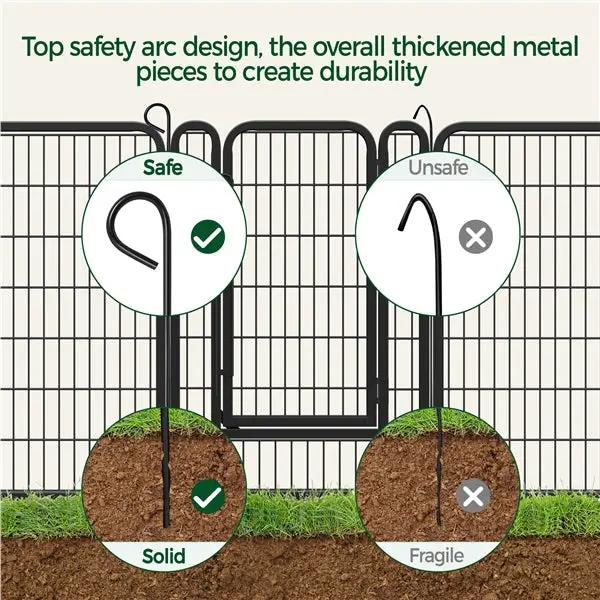 Yaheetech 24 Panels 100cm Heavy Duty Dog Pen Pet Playpen Dog Fence 24 Panels 100cm Heavy Duty Dog Pen Pet Playpen Dog Fence