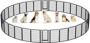32 Panels Metal Pet Playpen Dog Pen PlayPen Pet Fence by Yaheetech
