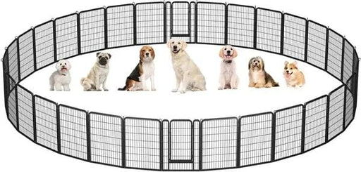 Yaheetech 32 Panels Metal Pet Playpen Dog Pen PlayPen Pet Fence 32 Panels Metal Pet Playpen Dog Pen PlayPen Pet Fence