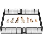 32 Panels Metal Pet Playpen Dog Pen PlayPen Pet Fence by Yaheetech