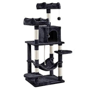 59″ Tall Multilevel Cat Tree with Condo & Plush Perch & Scratching Post by Yaheetech