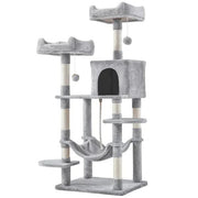Multilevel Cat Tree Cat Tower Cat Scrathing Posts With Hammock by Yaheetech