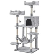 Multilevel Cat Tree Cat Tower Cat Scrathing Posts With Hammock by Yaheetech