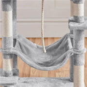 Multilevel Cat Tree Cat Tower Cat Scrathing Posts With Hammock by Yaheetech