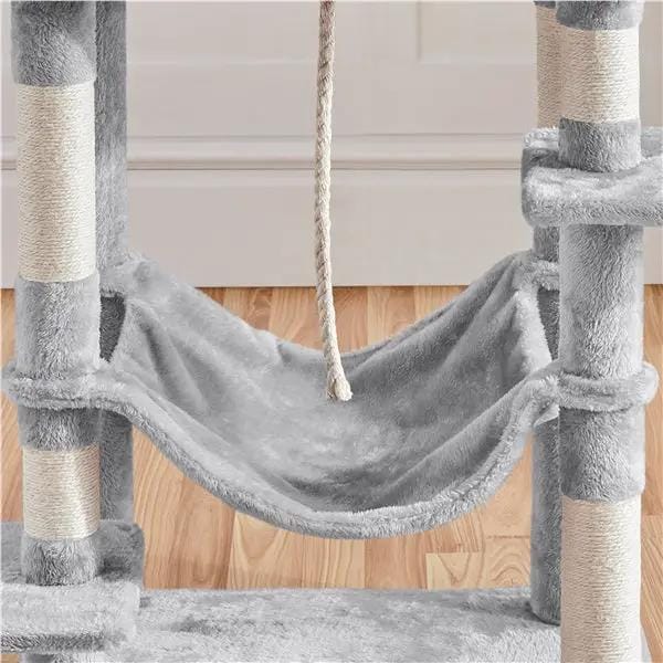 Multilevel Cat Tree Cat Tower Cat Scrathing Posts With Hammock by Yaheetech