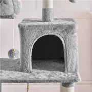 Multilevel Cat Tree Cat Tower Cat Scrathing Posts With Hammock by Yaheetech