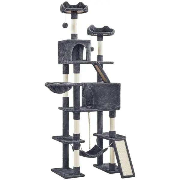 209cm H Cat Tree, Large Cat Tower, Multilevel Cat Tree by Yaheetech