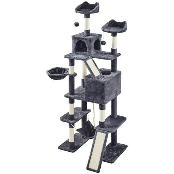 209cm H Cat Tree, Large Cat Tower, Multilevel Cat Tree by Yaheetech