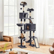 209cm H Cat Tree, Large Cat Tower, Multilevel Cat Tree by Yaheetech