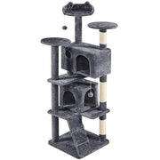 Yaheetech 178cm Multilevel Cat Tree Tower With 2 Condos 3 Perches And Sisal Posts Yaheetech 178cm Multilevel Cat Tree Tower With Condos