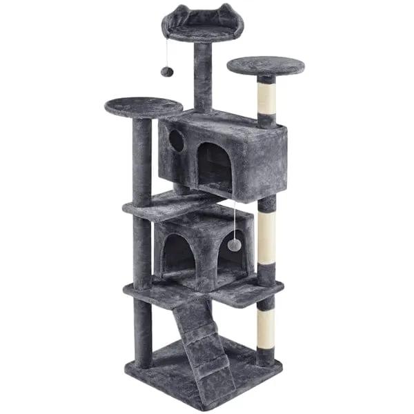 Yaheetech 178cm Multilevel Cat Tree Tower With 2 Condos 3 Perches And Sisal Posts Yaheetech 178cm Multilevel Cat Tree Tower With Condos