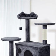 203 cm H Plush Cat Tree Multilevel Indoor Cat Tower by Yaheetech