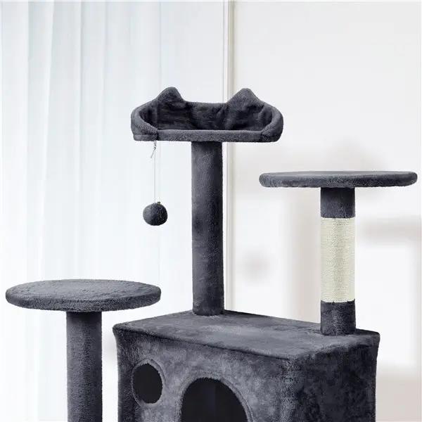 203 cm H Plush Cat Tree Multilevel Indoor Cat Tower by Yaheetech