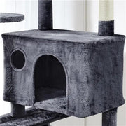 203 cm H Plush Cat Tree Multilevel Indoor Cat Tower by Yaheetech