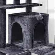 203 cm H Plush Cat Tree Multilevel Indoor Cat Tower by Yaheetech