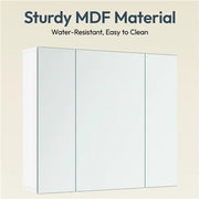 Frameless Mirror Cabinet Bathroom Mirror with Storage Wall-Mounted Storage Cabinet by Yaheetech