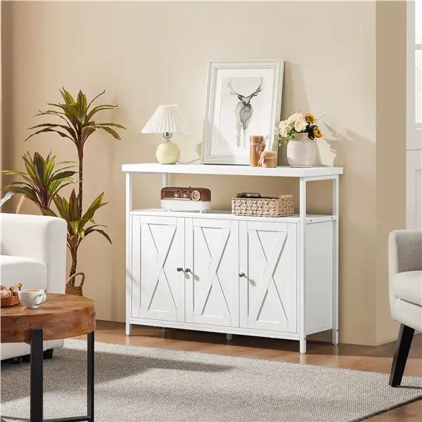 Wooden 3-Door Sideboard Buffet Cabinet Dining Room/Kitchen Storage Cabinet by Yaheetech