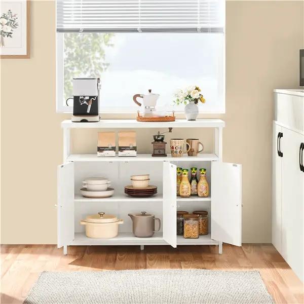 Wooden 3-Door Sideboard Buffet Cabinet Dining Room/Kitchen Storage Cabinet by Yaheetech