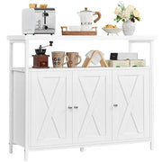 Wooden 3-Door Sideboard Buffet Cabinet Dining Room/Kitchen Storage Cabinet by Yaheetech