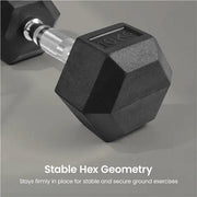 Yaheetech Hex Dumbbell Set 2 × 10 kg – Heavy Duty Rubber-Coated Dumbbells Hex Dumbbell Set 2 × 10 kg – Heavy Duty Rubber-Coated Dumbbells