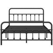 Yaheetech Classic Queen Size Iron Platform Bed With High Headboard And Footboard Classic Queen Iron Platform Bed With High Headboard