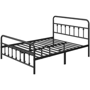 Yaheetech Classic Queen Size Iron Platform Bed With High Headboard And Footboard Classic Queen Iron Platform Bed With High Headboard