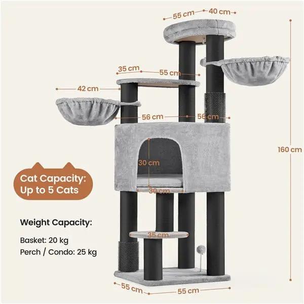 Yaheetech 63 Inch Multilevel Heavy Duty Cat Tree With Thick Scratching Posts Yaheetech 63 Inch Multilevel Heavy Duty Cat Tree