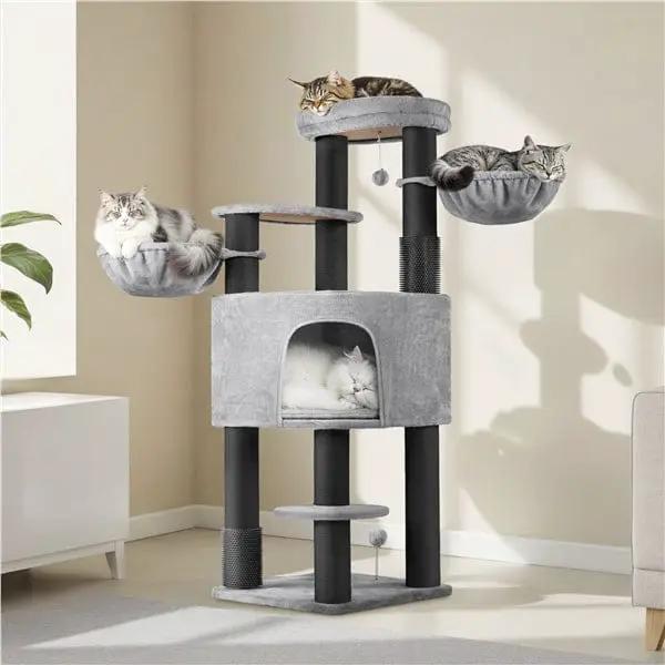 Yaheetech 63 Inch Multilevel Heavy Duty Cat Tree With Thick Scratching Posts Yaheetech 63 Inch Multilevel Heavy Duty Cat Tree