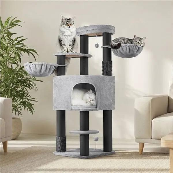 Yaheetech 63 Inch Multilevel Heavy Duty Cat Tree With Thick Scratching Posts Yaheetech 63 Inch Multilevel Heavy Duty Cat Tree