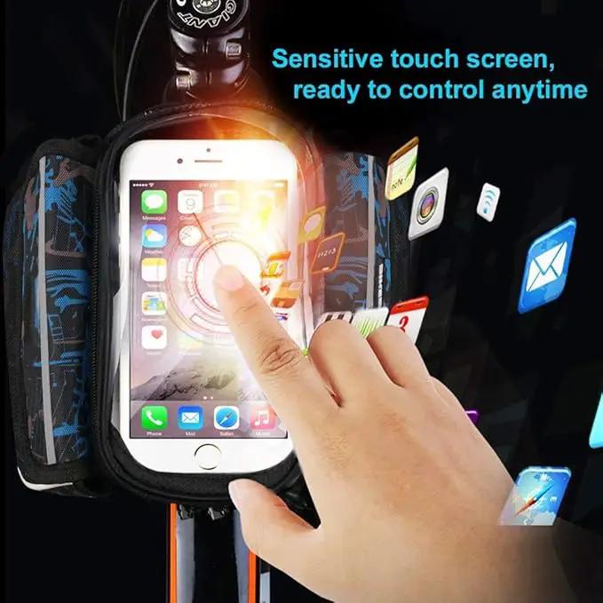 Ecotrek Waterproof Bicycle Frame Bag – Bike Phone Holder with Touchscreen JS71801 by ECOTREK