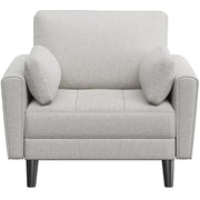 1x 2-seater sofa and 2x suited oversized armchair Sofa Set by Yaheetech
