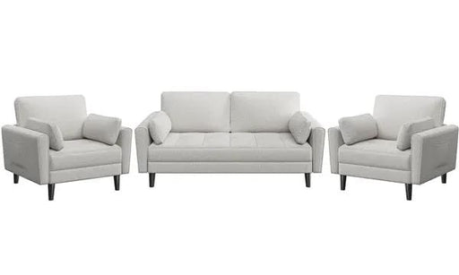 Yaheetech 1x 2-seater sofa and 2x suited oversized armchair Sofa Set 1x 2-seater sofa and 2x suited oversized armchair Sofa Set
