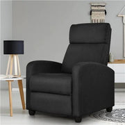 Yaheetech Yaheetech Fabric Recliner Chair Black Manual Reclining Armchair with Adjustable Footrest & Pocket Springs Yaheetech Fabric Recliner Chair Black Manual Reclining Armchair with Adjustable Footrest & Pocket Springs