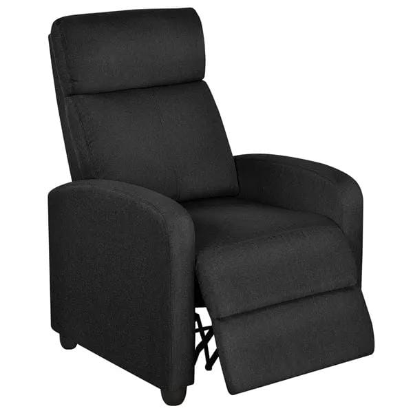 Yaheetech Yaheetech Fabric Recliner Chair Black Manual Reclining Armchair with Adjustable Footrest & Pocket Springs Yaheetech Fabric Recliner Chair Black Manual Reclining Armchair with Adjustable Footrest & Pocket Springs