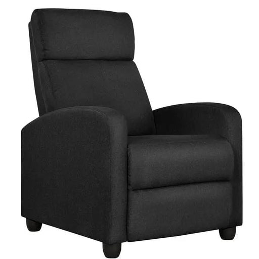 Yaheetech Yaheetech Fabric Recliner Chair Black Manual Reclining Armchair with Adjustable Footrest & Pocket Springs Yaheetech Fabric Recliner Chair Black Manual Reclining Armchair with Adjustable Footrest & Pocket Springs