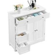 Modern Wooden Bathroom Storage Cabinet Freestanding Floor Cabinet by Yaheetech
